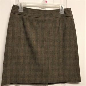 Rafaella Lined Plaid Skirt
